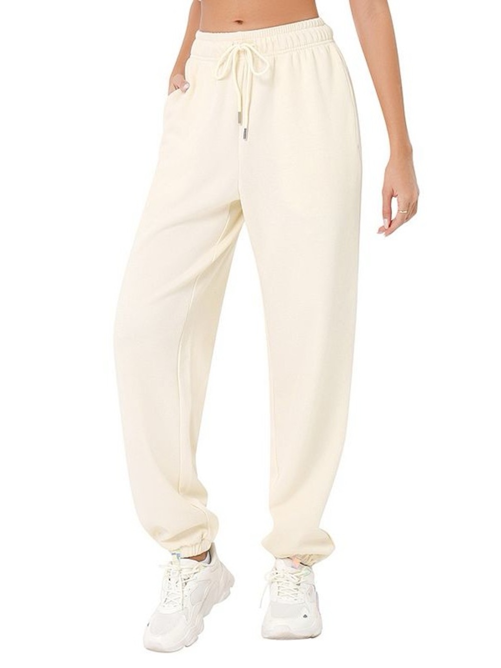 Forever 21🍦Beige Drawstring Joggers